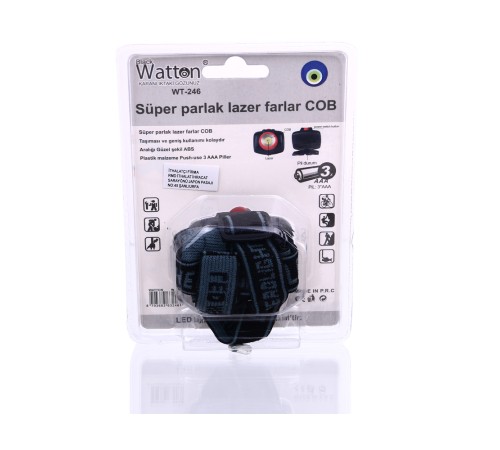 Lazerli Ledli Kafa Lambası Watton Wt-246