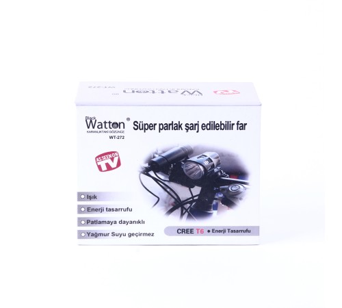 BlackWatton Wt-272-Profesyonel Bisiklet Lambası