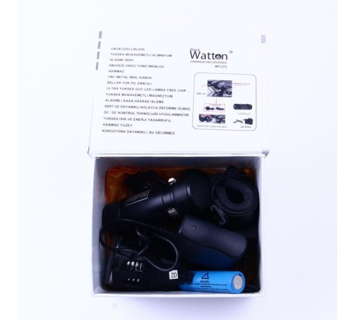 BlackWatton Wt-272-Profesyonel Bisiklet Lambası