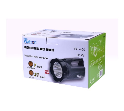 Profesyonel Avcı Feneri 30 W Gücünde Wt-402