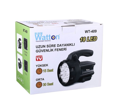 Uzun Süre Dayanıklı Güvenlik Feneri Watton Wt-409