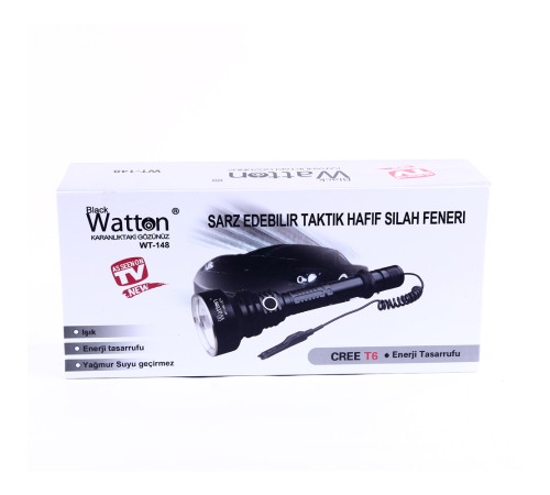 Orjinal 800 Lümen TX6 Özel Avcı Feneri Watton Wt-148