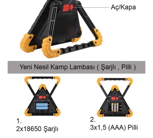 Profesyonel Kamp - Araba Lambası Bigem Bm-610