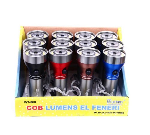 Yeni Model Ledli EL Feneri Watton Wt-068