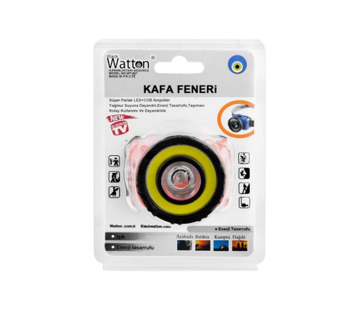 GÜÇLÜ PİLLİ KAFA LAMBASI WATTON WT-607
