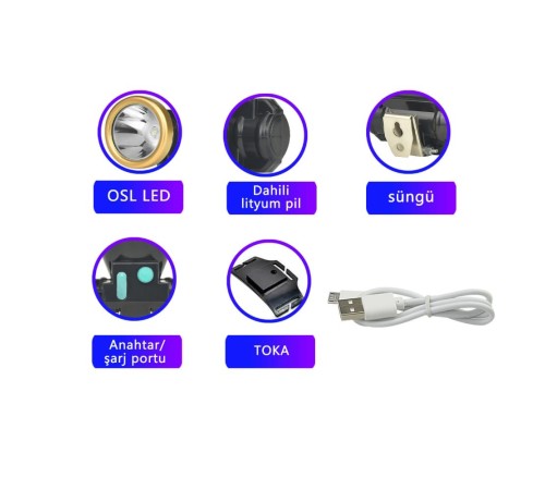 ŞARJLI BARET LAMBASI OSL LED WATTON WT-065