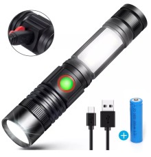 Geniş Açılı P50 Led Şarjlı EL Feneri Watton Wt-601