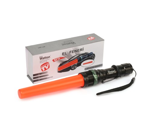 Q5 LED Güçlü Pilli EL Feneri Watton Wt-267