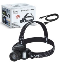 SENSÖRLÜ CREE TG LED  ŞARJLI KAFA LAMBASI WATTON WT-625
