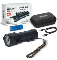 CREE Q8- XPG 8+1 LED  ŞARJLI EL FENERİ WATTON WT-623