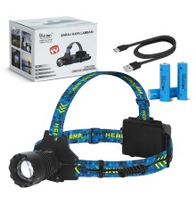 CREE P360 - 12,000 LÜMEN ŞARJLI KAFA LAMBASI WATTON WT-627