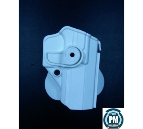 IMI  Jericho - Baby Eagle PSL 9mm .40 - Sarsılmaz Mega Sağ Tabanca Kılıfı (beyaz) Orijinal