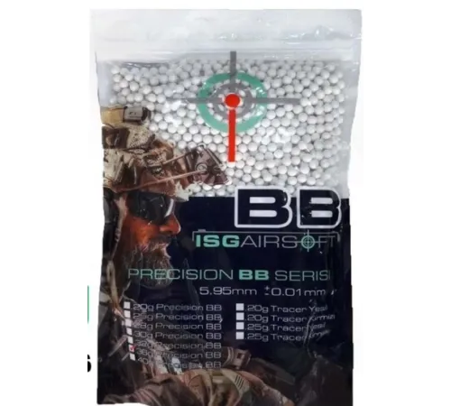 ISG Airsoft 0,20 Gram 6 mm Airsoft BB (5000 Adet - 1 Kg)