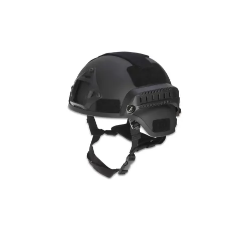 Siyah Askeri Taktik Mich 2000 Baş Koruması Airsoft Taktik Kask Kompozit Başlık & Miğfer