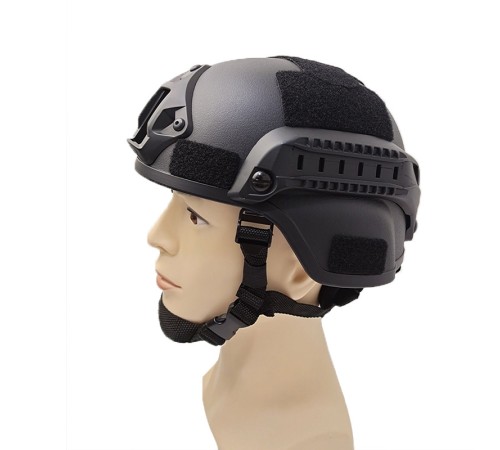 Siyah Askeri Taktik Mich 2000 Baş Koruması Airsoft Taktik Kask Kompozit Başlık & Miğfer