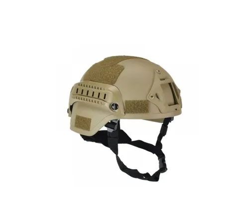 Tan Rengi Askeri Taktik Mich 2000 Baş Koruması Airsoft Taktik Kask Kompozit Başlık & Miğfer