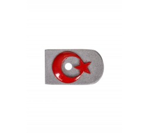 Türk Bayraklı Sarsılmaz Şarjör Altı Metal Döküm 3 Boyutlu Bayrak Uyumlu Silahlar F92 Yavuz16 Cz75