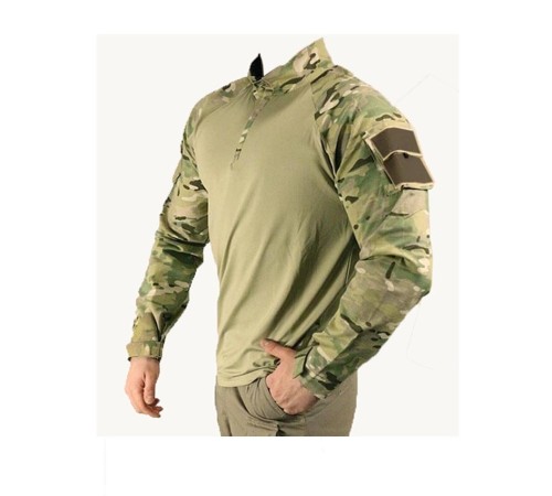 Multicam Askeri Kamuflaj Combat T-shirt