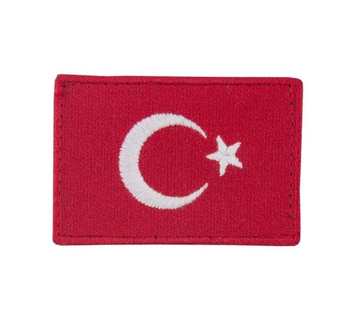 Türk Bayrağı Patch Kırmızı Nakış