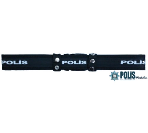 Ayarlanabilir Kilitli  Palaska Polis yazılı  (siyah) İmperteks
