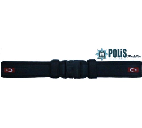 Ayarlanabilir Kilitli  Palaska Polis yazılı  (siyah) İmperteks