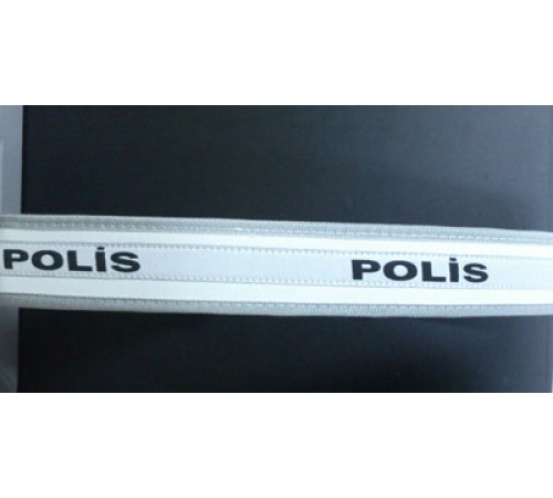 Ayarlanabilir Kilitli Trafik  Palaska Polis yazılı  (beyaz) İmperteks