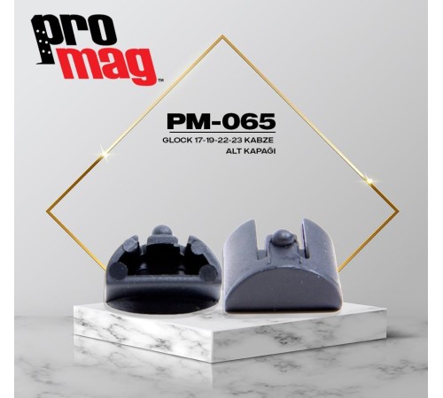 PROMAG Glock® 17, 19, 22, 23 Uyumlu Grip Plug (2 Adet) - Siyah Polimer
