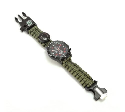 Paracord Bileklik Saat Haki