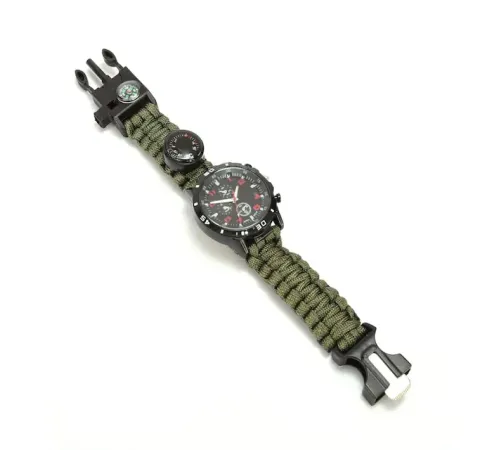 Paracord Bileklik Saat Haki
