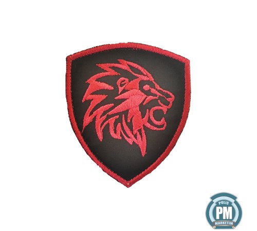 Aslan Kırmızı Siyah Patch
