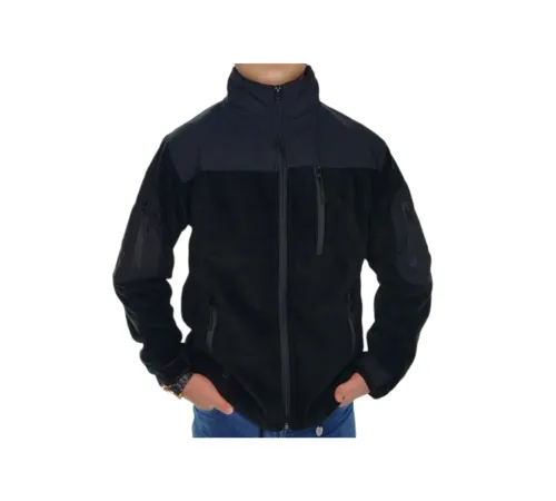 Siyah Softshell Parçalı Taktik Polar