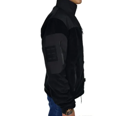Siyah Softshell Parçalı Taktik Polar