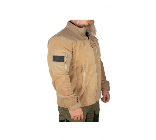 Tan Softshell Parçalı Taktik Polar