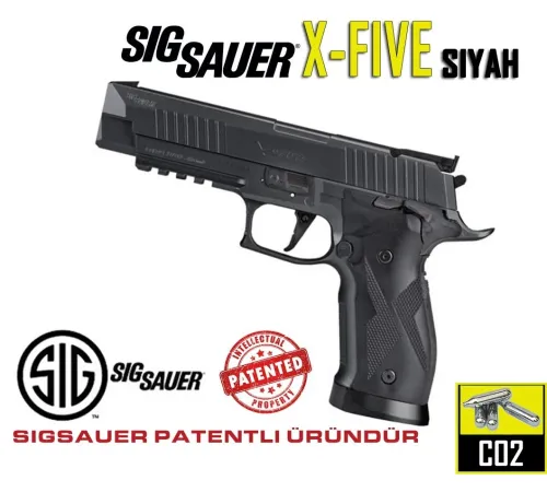SIG SAUER X-FIVE HAVALI TABANCA 4.5mm SIYAH SigSauer Lisanslı