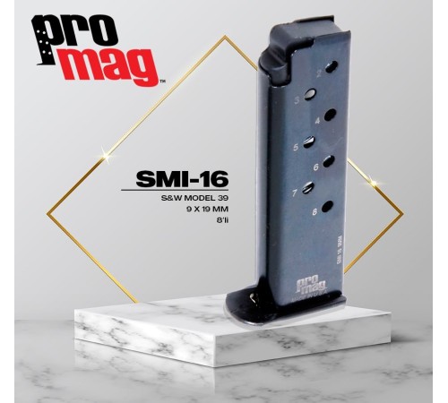 PROMAG Smith & Wesson® Model 39 9mm (8 Kapasite)