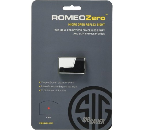 Sig Sauer Romeo Zero 1x24mm SpectraCoat Lens HD Lens Ultra Kompakt Mikro Refleks Dürbün