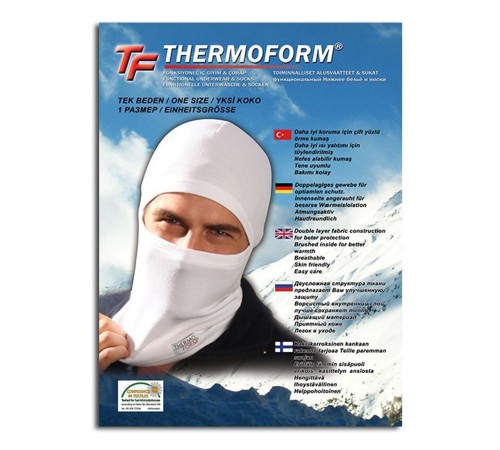 Thermoform Heavy Beyaz Kar Maskesi
