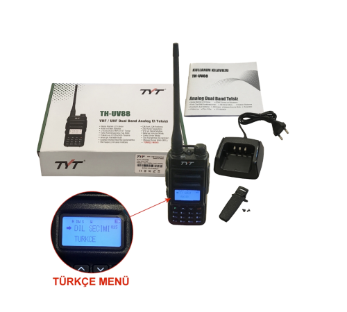 TYT TH-UV88 DUAL BAND EL TELSİZİ FM RADYOLU