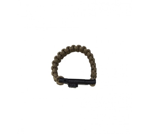 Paracord Bıçaklı & Pusulalı Çöl Rengi Survival Bileklik