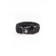 Paracord Bıçaklı & Pusulalı Siyah Survival Bileklik
