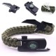 Paracord Bıçaklı & Pusulalı Haki Survival Bileklik