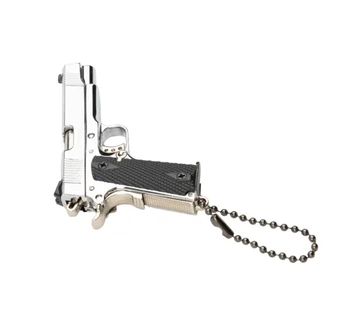 Nikel Colt 1911 Hareketli Anahtarlık
