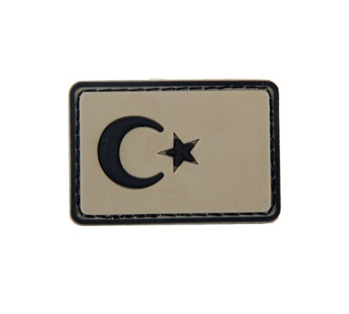 Türk Bayrağı Küçük Boy Silikon Patch Arma