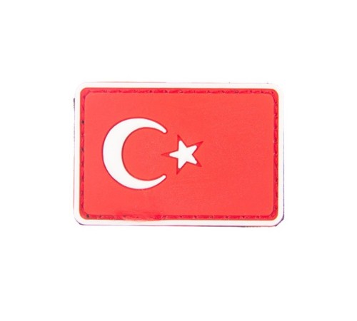 Türk Bayrağı Küçük Boy Silikon Patch Arma
