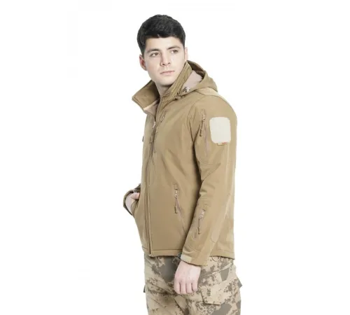 Softshell Yağmur Geçirmez Mont Tan