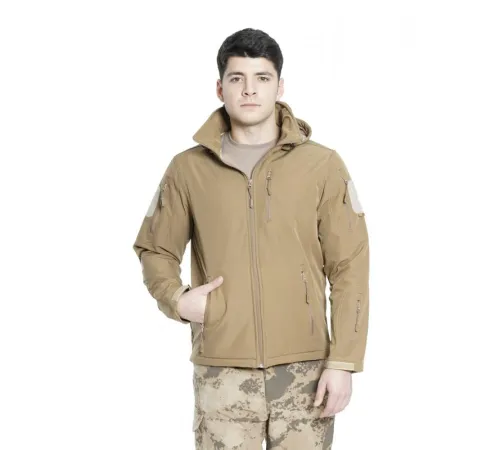 Softshell Yağmur Geçirmez Mont Tan