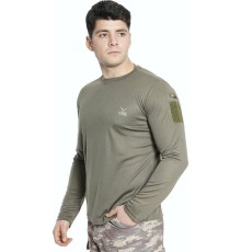 Vogel Tactical Uzun Kollu Yakasız Haki Taktik Tşört