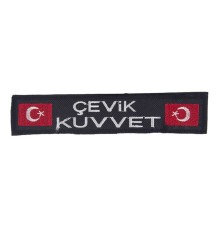 Çevik Kuvvet Bayraklı Nakışlı Cırt