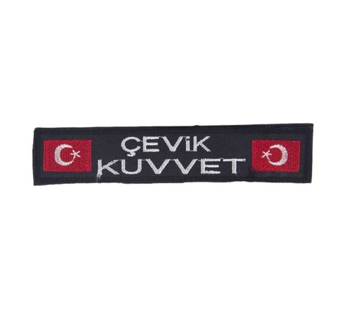 Çevik Kuvvet Bayraklı Nakışlı Cırt